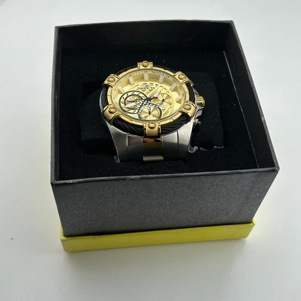 Invicta Men's 25518 Bolt Analog Display Quartz Two Tone Watch